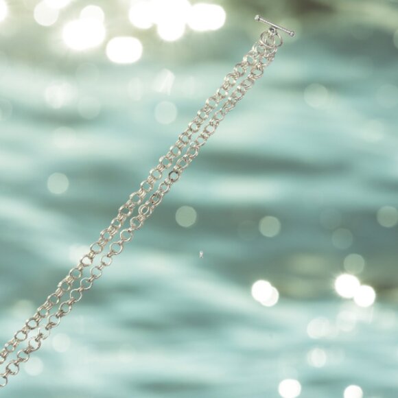 Spiral Hand Beaded Woven Necklace - Picture 3 of 5